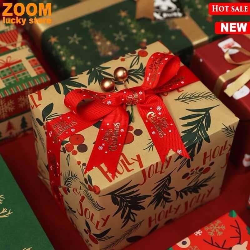 5PCS christmas wrapping pap gift packaging pap wrapp