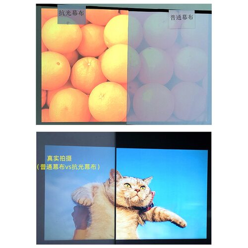 Anti light projection screen 120 inch 4K projector screen