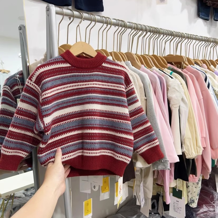 男童毛衣冬季软糯加厚针织衫套头