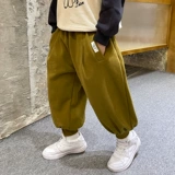 Зимние детские штаны для мальчиков для отдыха, коллекция 2023, свободный крой, в западном стиле