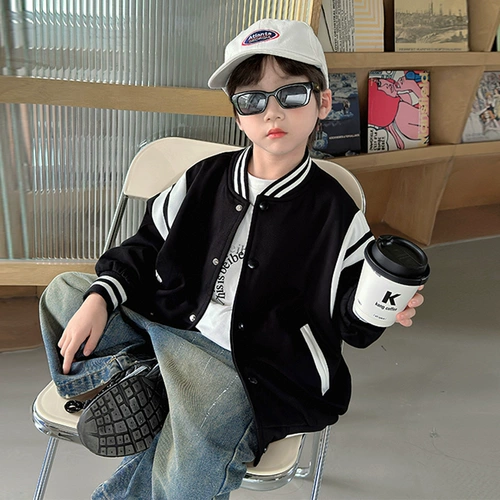 Осенняя бейсбольная форма для мальчиков, спортивная детская куртка