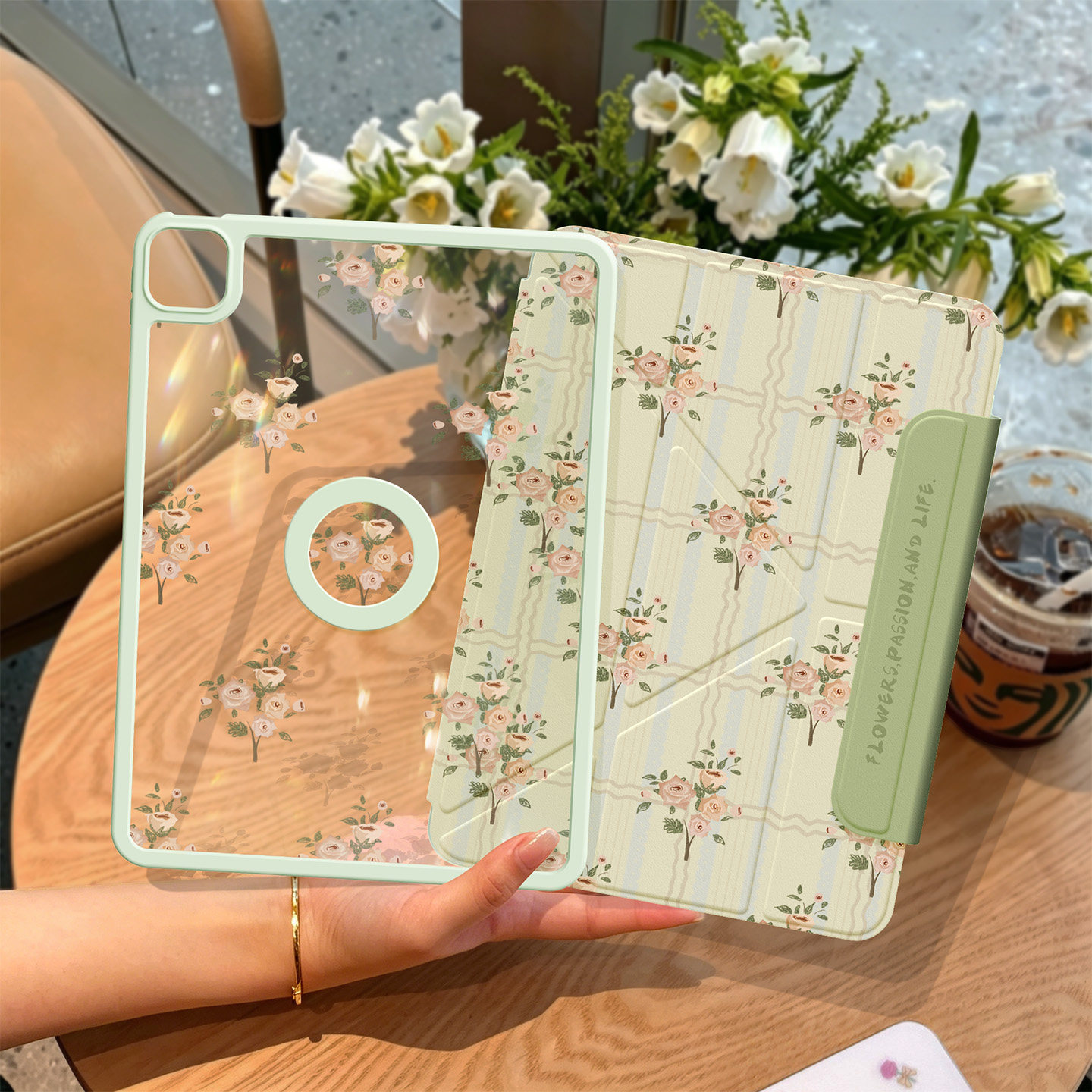 适用iPad保护壳亚克力磁吸拆分款