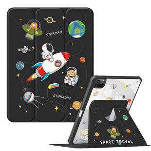 适用ipadair5保护壳2022新款10代平板保护套air2/3带笔槽苹果第9代亚克力2021三折pro11全包mini6/4防弯2018