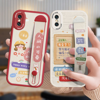 人间小可爱适用苹果X手机壳iphonexs保护套xrmax磨砂xr全包边2022新款女防摔iphonex卡通轻薄硅胶软壳简约