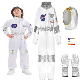 宇航员儿童服装头盔太空服航天员演出服未来科技感衣服太空表演服