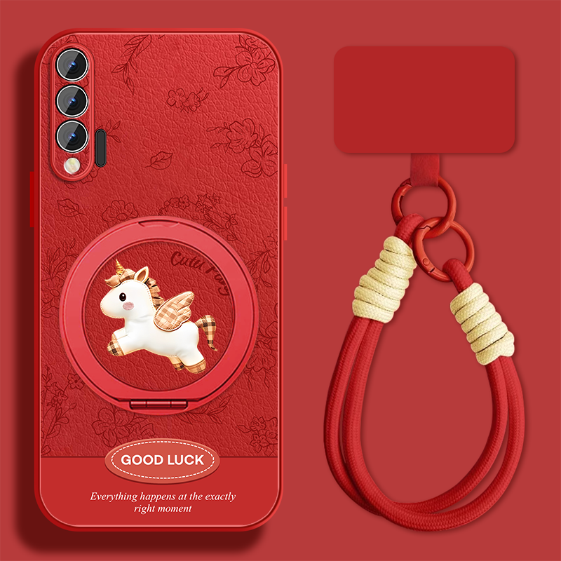 好运小马适用华为nova6手机壳女可爱nova5pro新款挂绳5i新年v40轻奢版v30小羊皮保护套全包防摔磁吸外壳,3C数码配件,手机保护套/壳,淘宝优惠券,粉丝福利购,淘宝优惠卷