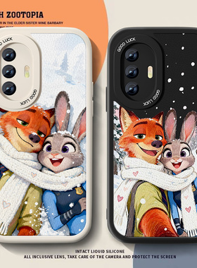 暖阳尼克适用vivox27手机壳新款女小羊皮x30pro秋冬x23幻彩版卡通x30动物城x21uda硅胶后置x20a情侣防摔男套