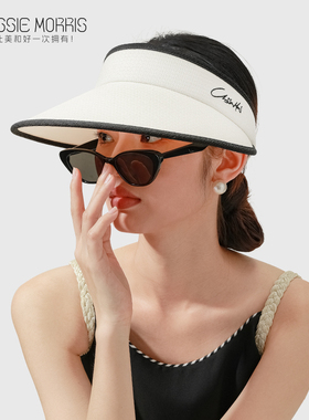 【明星同款】CMS颗里小香风防晒帽女防紫外线大帽檐遮脸遮太阳帽