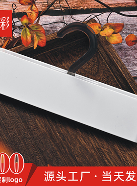 22cm通用白色窗帘面料挂卡黑色亚克力吊卡头现货塑料支持定制logo