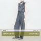 高腰加长直筒裤 夏莫卡灰色西装 小裙帘休闲裤 2026春新品 显瘦6906 裤