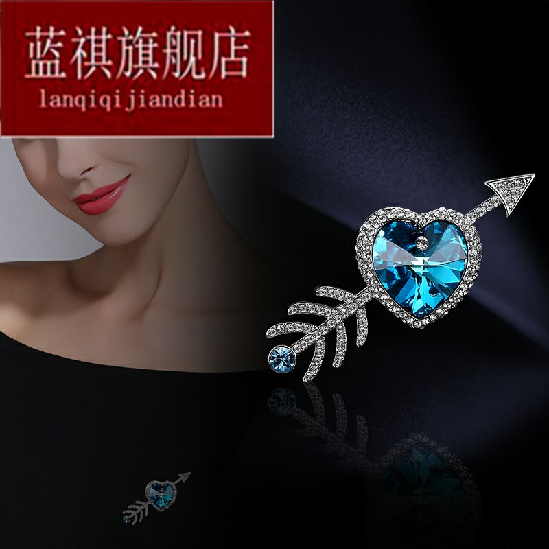 .晶姿欧美复古胸花天使之吻胸针气质配饰毛衣女西装秋冬简约饰品