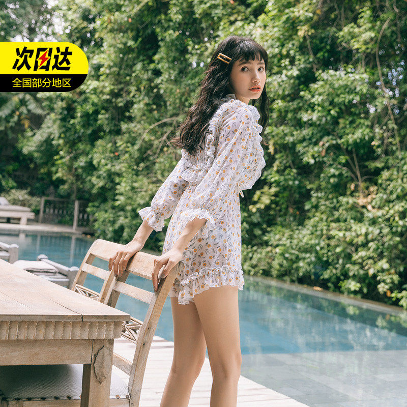 上海发货2022年新款泳衣女性感连体学生分体比基尼游泳衣长袖泳装|ruв категории движение/йога/фитнес/фанаты товаров, плавание, разделить купальник - от Buy2taobao.com для оказания профессиональной услуги покупки агента Taobao