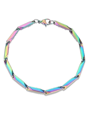 炫彩淬火手链项链男潮