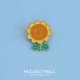 可爱日系高考一举夺魁向日葵胸针学生徽章情侣装 饰包包配饰别针女