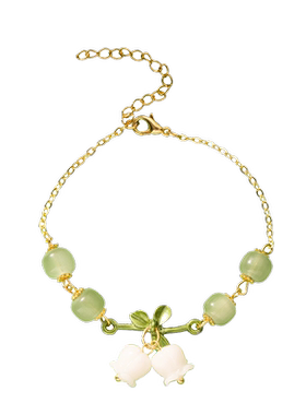 新中式铃兰花手链女手串