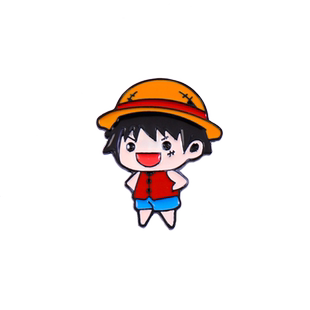 海贼王胸针ins潮日系可爱卡通路飞徽章情侣别针后援团背包饰品女