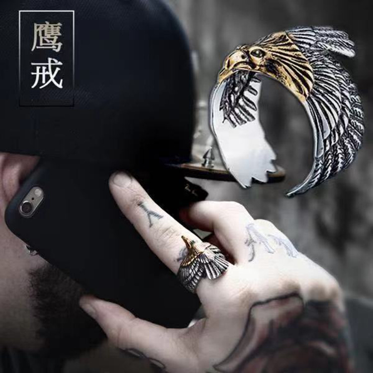 高桥吾朗同款飞鹰情侣戒指
