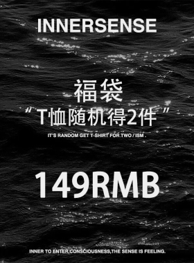 INNERSENSE （INSE） 短袖福袋 149随机得两件！限量