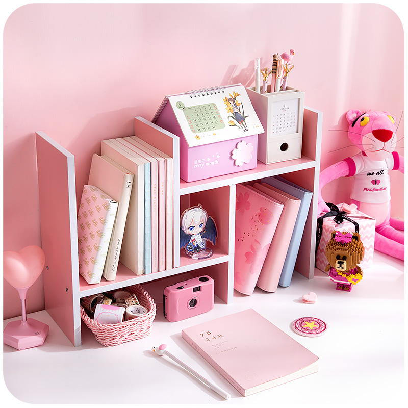ins风少女心书架桌面学生书柜桌上整理办公室简易书桌收纳置物架|msdalam kategori penyatuan simpanan, Keluarga peralatan kemasan, 书桌收纳置物架 - dari Buy2taobao.com untuk memberikan perkhidmatan ejen Taobao profesional membeli