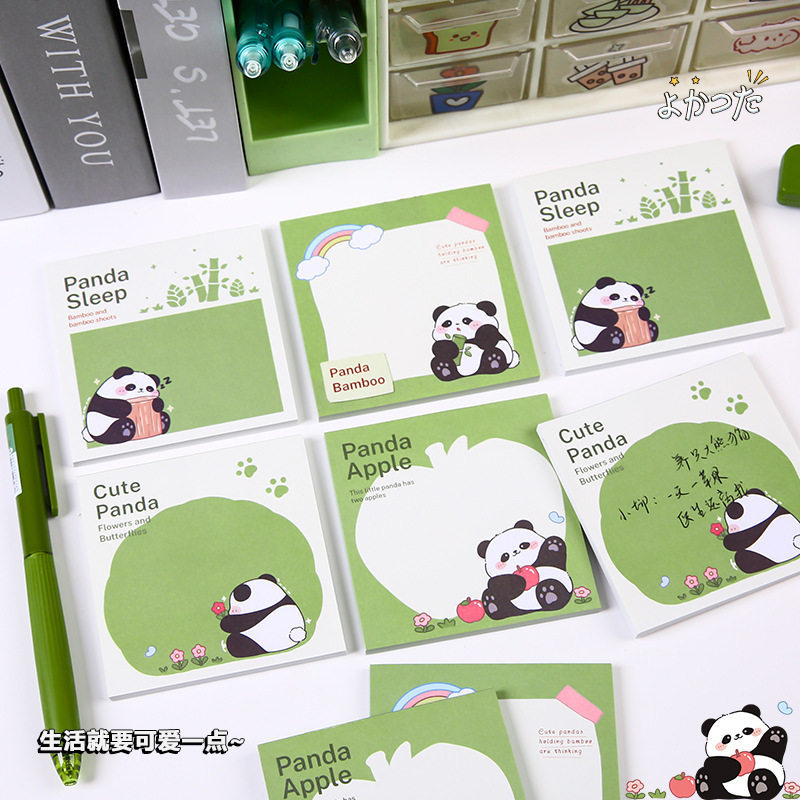 可爱卡通熊猫无粘性便签本高颜值初中小学生用留言记事备忘可撕小本子可写创意韩系便利纸不可粘便利贴,文具电教/文化用品/商务用品,便签本/便条纸/N次贴,淘宝优惠券,粉丝福利购,淘宝优惠卷