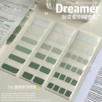 出卡打包索引贴可书写便利贴小条标记小卡标签贴纸分类分页便签纸指示记号引索学生用书签笔记透明彩色套装
