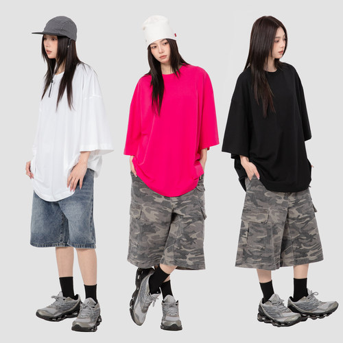 韩版索罗娜oversize基础T恤男女