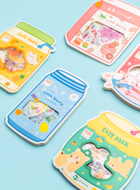倍阅小美好萌宠贴纸包 学生文具卡通原创手账装饰艺术可爱少女