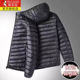 啄木鸟新款 秋冬连帽外套 白鸭绒大码 轻薄羽绒服男女款 百搭轻便薄款