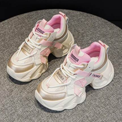 官方迈耐克斯厚底老爹鞋女2026春季新款ins潮爆款轻便百搭休闲鞋