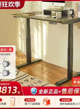 9AM升降桌pesk电竞桌智能电动办公桌站立式工作台电脑桌双电机桌