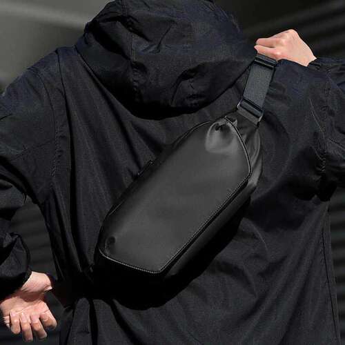 斜挎包男磁吸扣多功能轻