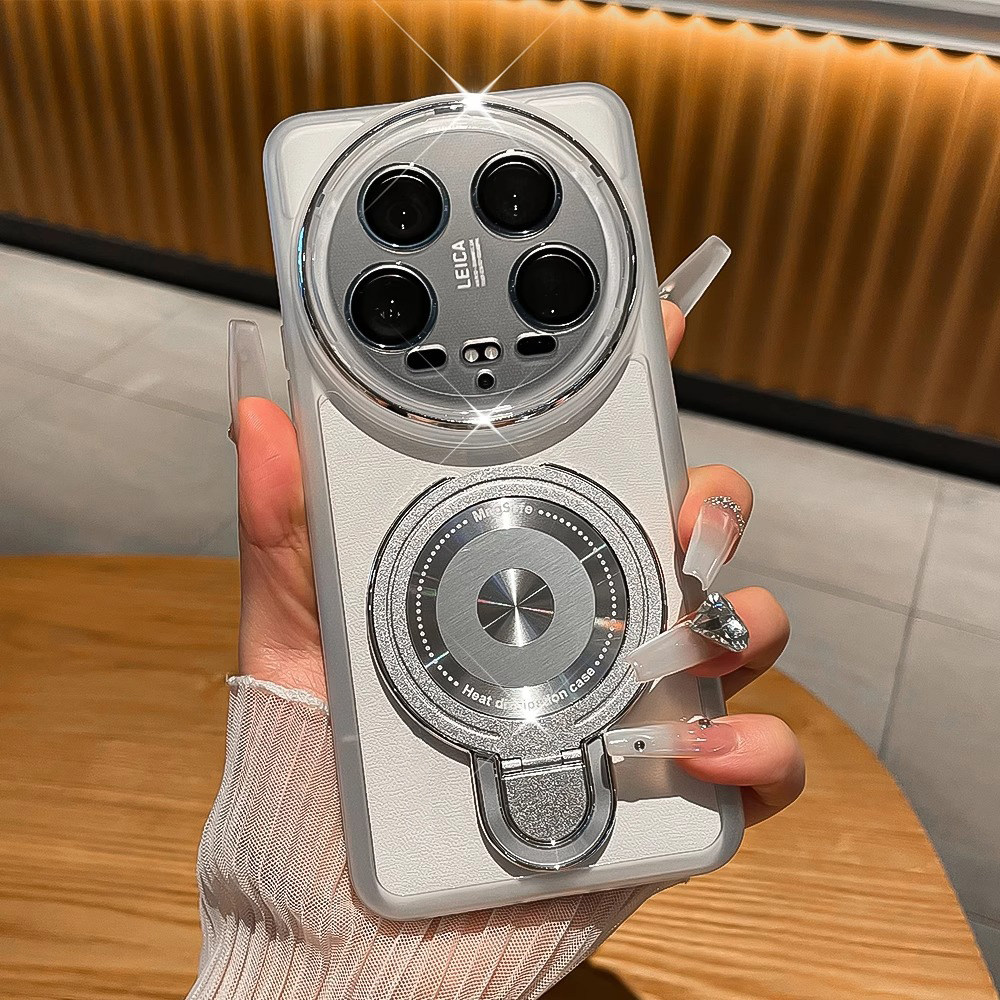 解压陀螺磁吸支架硅胶透明适用小米15 ultra手机壳2026新款高级14pro带镜头膜全包防摔外壳情侣超薄散热软壳,3C数码配件,手机保护套/壳,淘宝优惠券,粉丝福利购,淘宝优惠卷