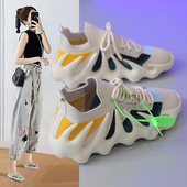 运动鞋 2023夏新款 透气厚底八爪鱼网鞋 运动女鞋 休闲健身跑步鞋