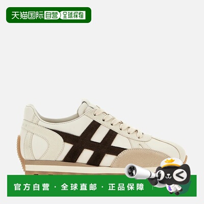 自营欧洲直邮Hogan 86er象牙棕色运动鞋女款德训鞋