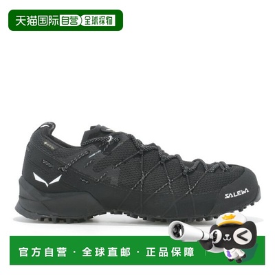 自营欧洲直邮SALEWA WILDFIRE女士黑色皮革防水徒步鞋