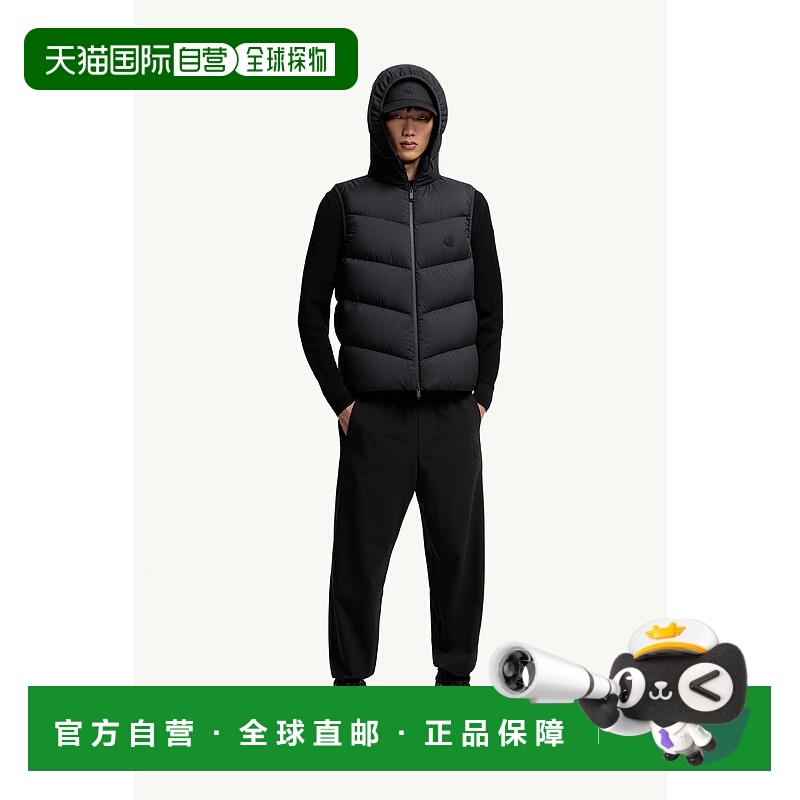 欧洲直邮MONCLER (2025) Guersac Diagonal 绗缝连帽无袖羽绒服