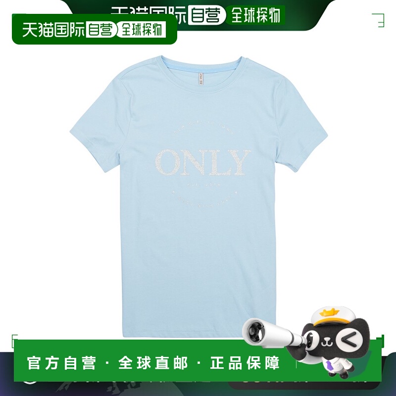欧洲直邮Only 女孩 KOGWENDY S/S LOGO TOP BOX CP JRS 短袖T恤
