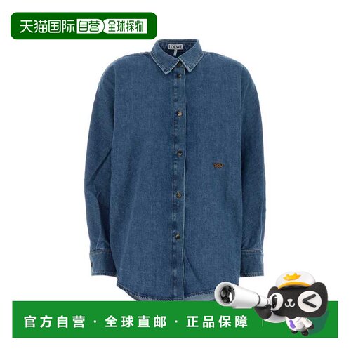 香港直邮LOEWE 罗意威 女士 牛仔宽松款衬衫 S359Y1DX28LIGHTBLUE
