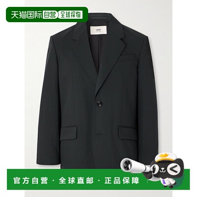 1h可退 Ami Paris 男士 Wool-Tricotine 西装外套 HBV001
