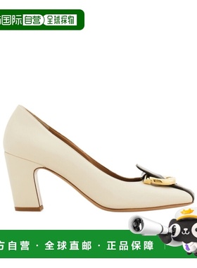 香港直邮Salvatore Ferragamo Gancini 方跟鞋 01K953