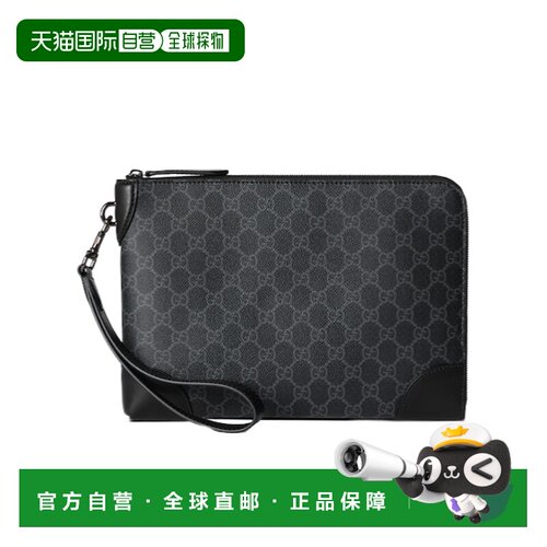 香港直邮Gucci GG Emblem小号商务包 821156FAD6M笔袋