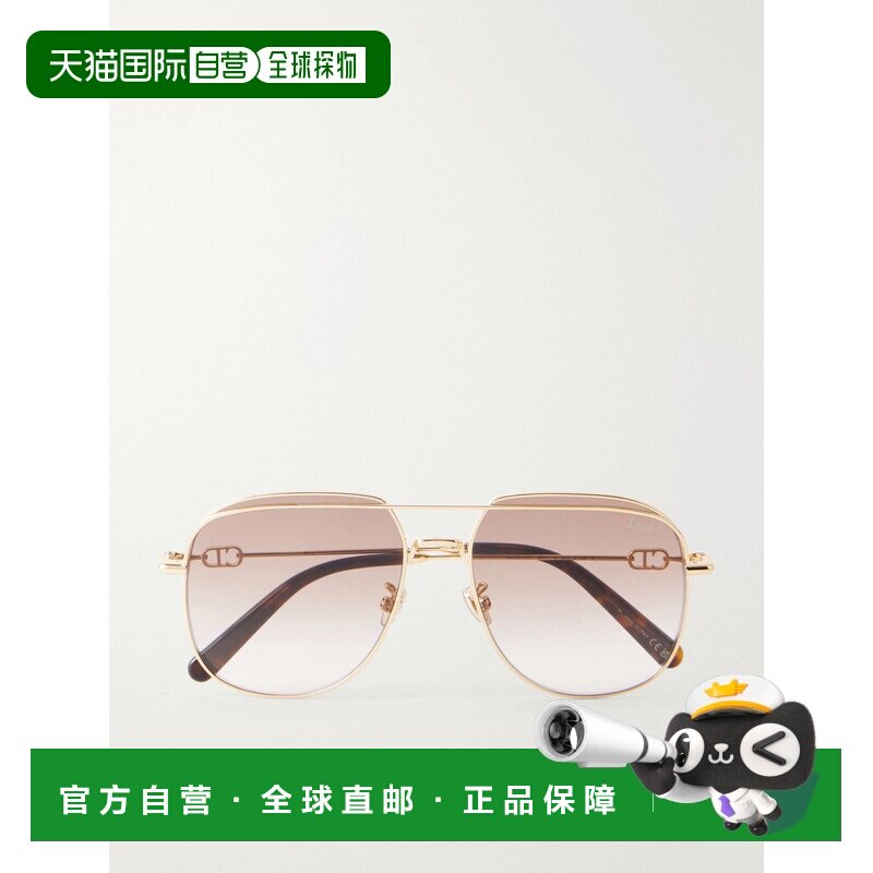 香港直邮DIOR 迪奥 女士 Petit CD 金属飞行员太阳眼镜 CD40262U1