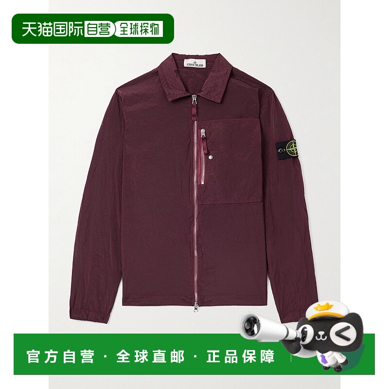 1h可退 香港直邮Stone Island 石头岛 男士 Logo-Appliqued Crink