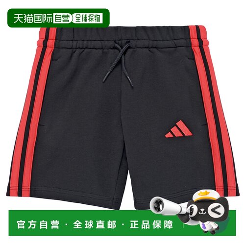 欧洲直邮adidas 男孩衣服 短裤/百慕大短裤 黑色 春夏 JD6517