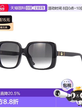 自营欧洲直邮GUCCI古驰 镜腿侧面logo标识板材镜架 方形 太阳眼镜