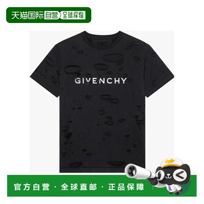 香港直邮Givenchy Archetype 撕裂效果 T 恤 BM71G13Y9W短袖针织
