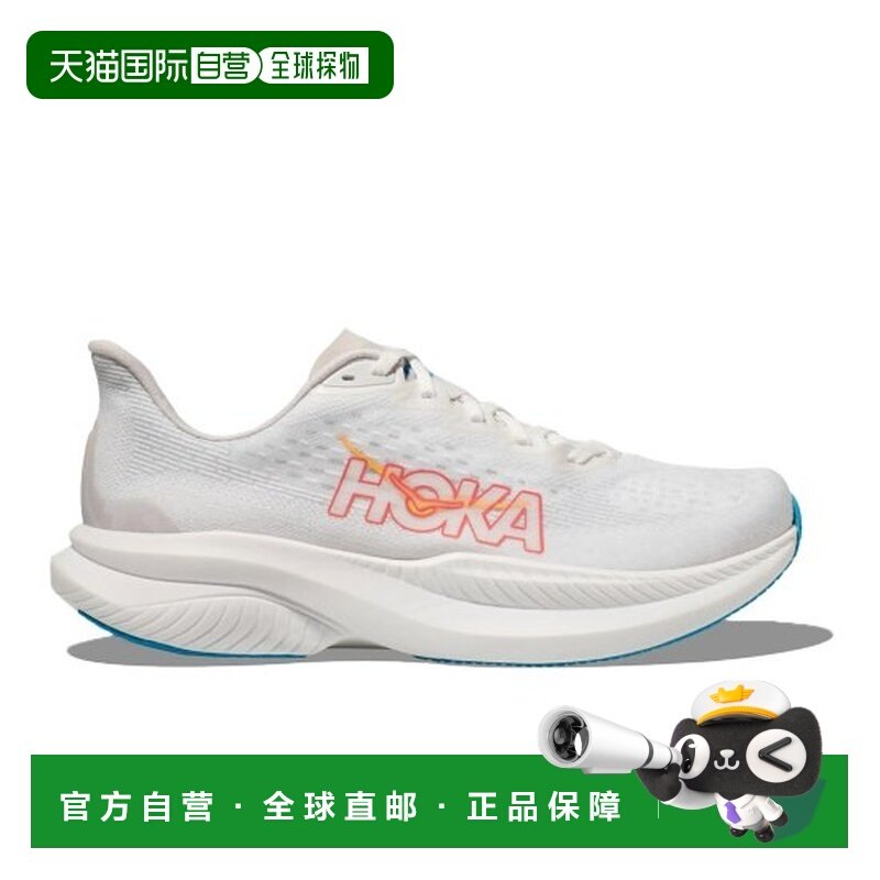 自营欧洲直邮HOKA MACH女士白色网布缓震跑鞋运动鞋