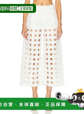 1h可退 香港直邮Alaia 女士 低腰束腰裤子 AA9P01533TR16女装