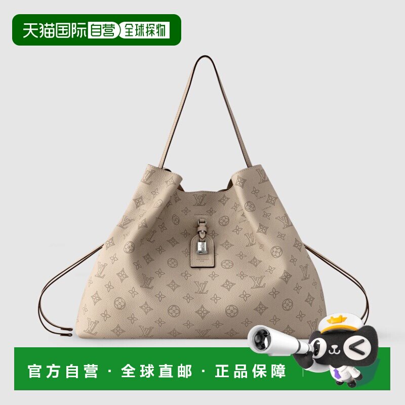自营1h可退 欧洲直邮LV/路易威登 女士灰棕色小牛皮手提包高级感
