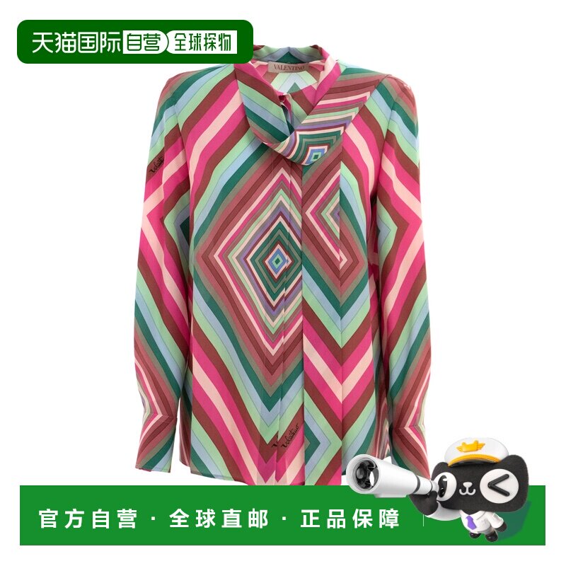 香港直邮Valentino 长袖衬衫 BAB6P38RT真丝